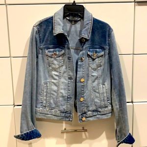 WHBM Jean denim jacket, sz 0, excellent condition